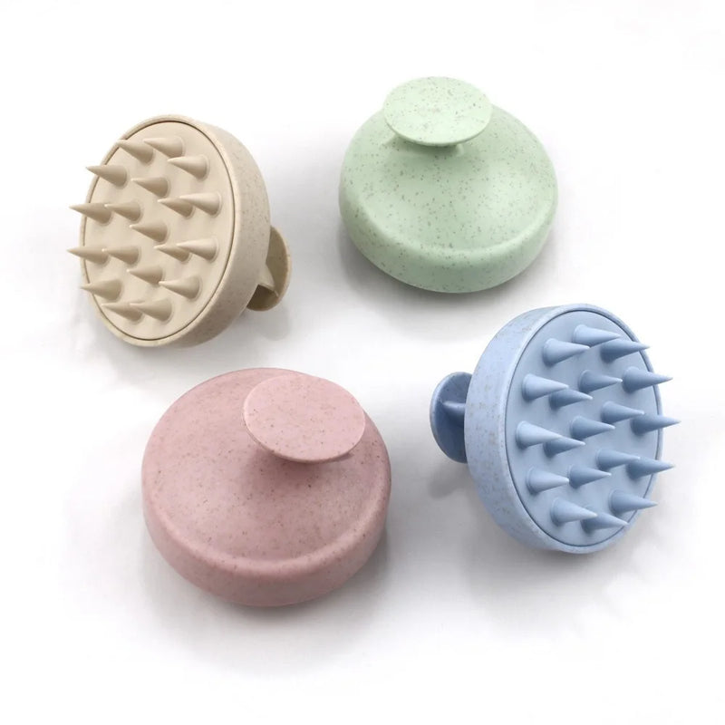 Silicone Shampoo Brush Head Scalp Massage Comb Hair Washing Comb Body Massage Brush Bath Shower Brush Salon Hairdressing Tool